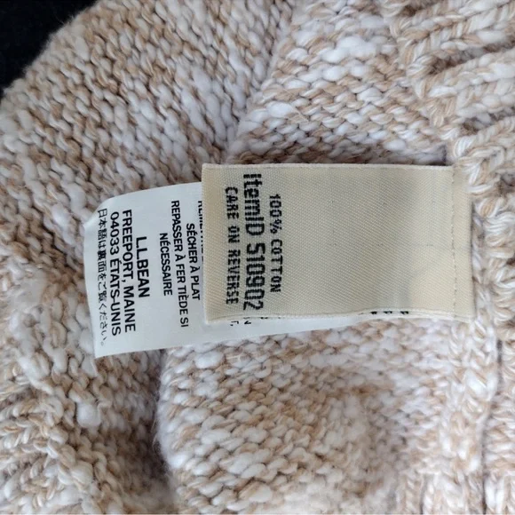 LL Bean Cotton Ragg Nordic Fair Isle Ski Funnel size Large - Picture 5 of 7